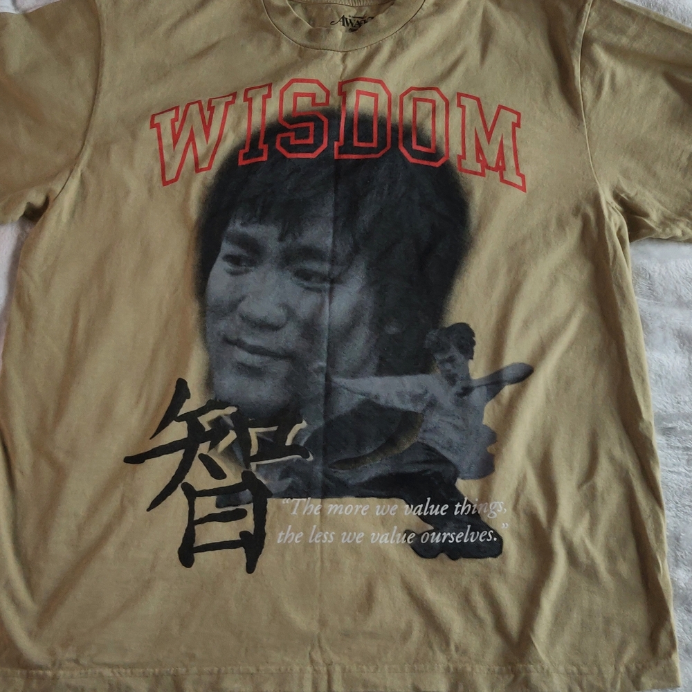 Awake Tan Cotton T-Shirt